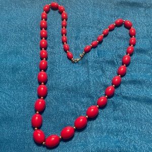 Vintage Red Monet Necklace